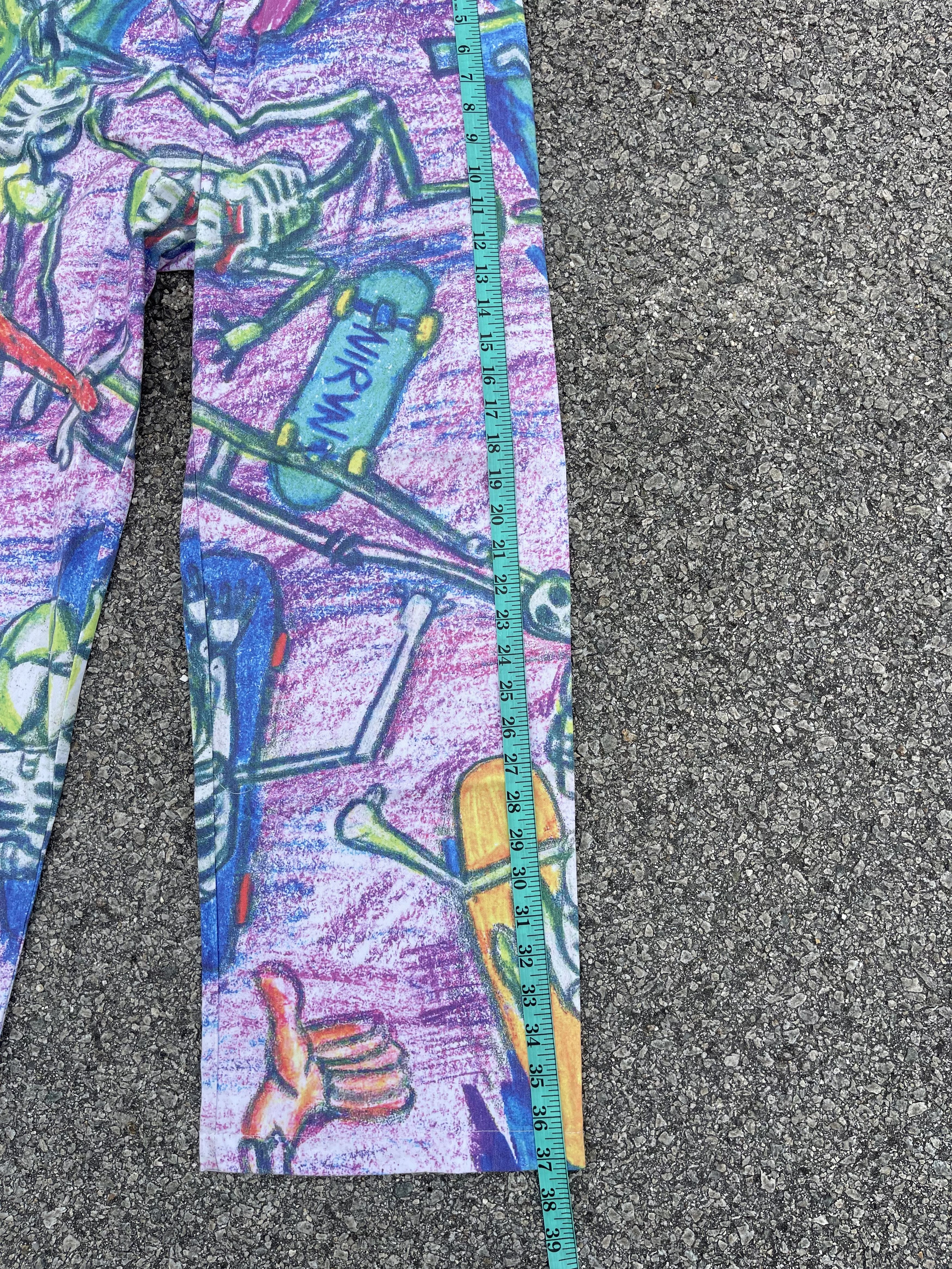 Nirvana “Skull Skater” Fullprint OVP Artwork Trouser Baggy Size US 30 / EU 46 - 10 Thumbnail