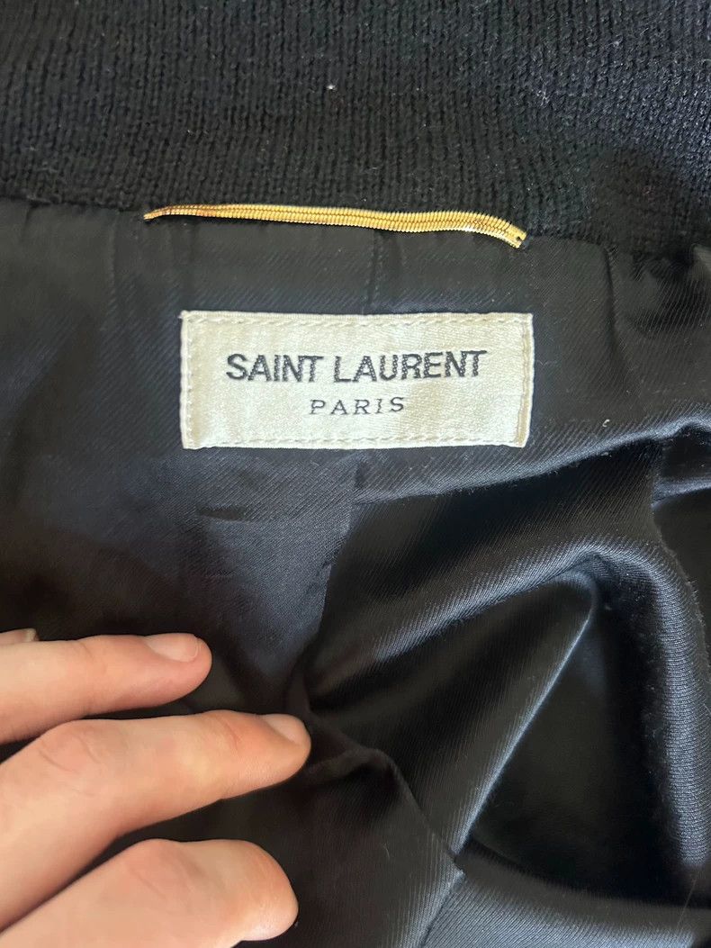 Saint Laurent Paris Saint Laurent Paris 2015 FW Darth Vader Baseball jacket Size XXS / US 00 / IT 34 - 5 Thumbnail