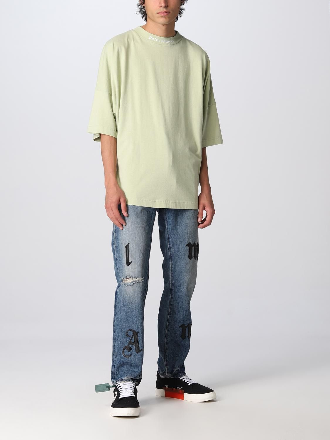 Palm Angels Mint Green Classic Back Logo Oversized T-Shirt Size US M / EU 48-50 / 2 - 4 Thumbnail