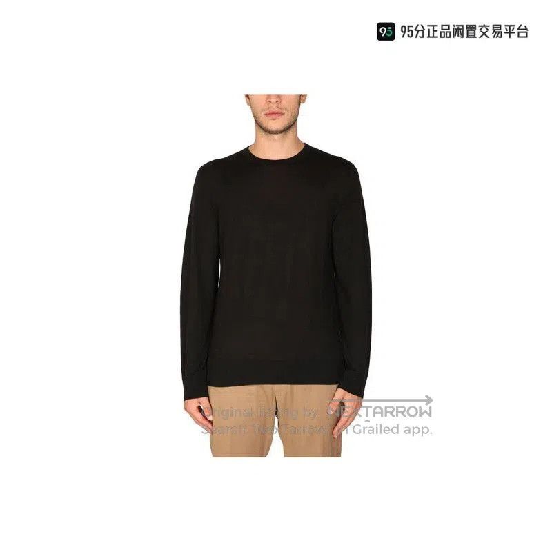 Ermenegildo Zegna Zegna FW22 Men's Black Crew Neck Sweater. Size US XXL / EU 58 / 5 - 3 Thumbnail
