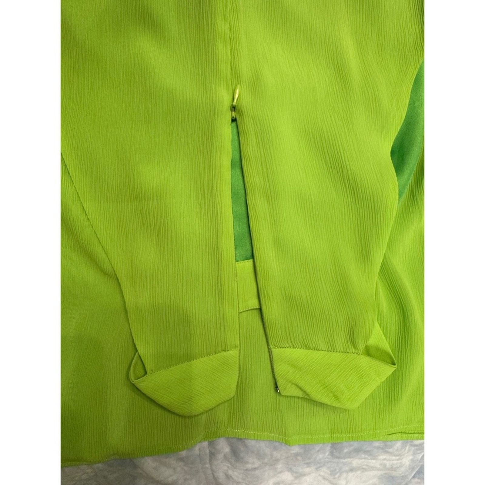 Staud STAUD Women's Green Halter Mini Ruched Fitted Party size 4 Size S / US 4 / IT 40 - 5 Thumbnail