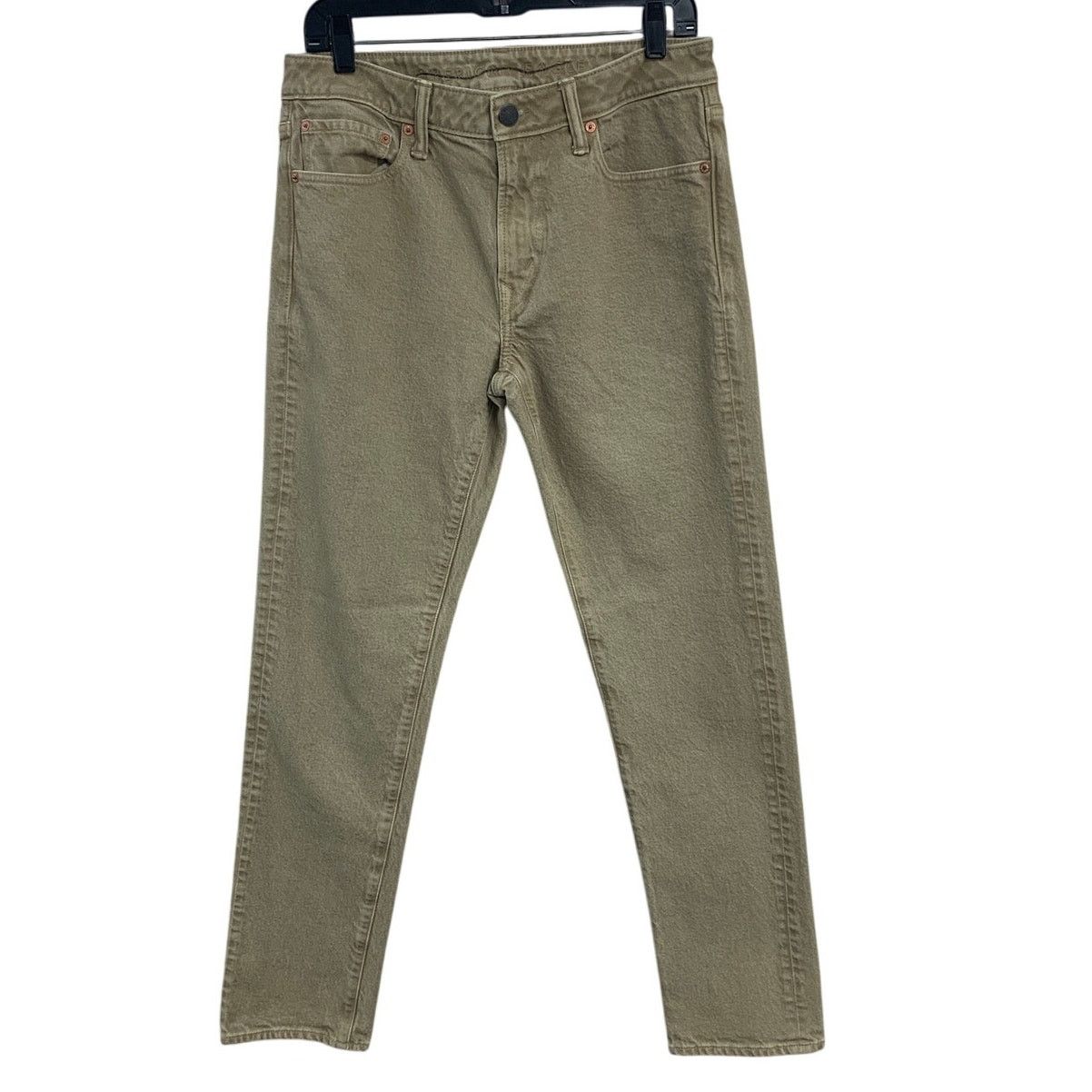 American Eagle Outfitters New AEO Men Size 32X32 Khaki Slim Fit Denim Jeans w Flaw Size US 32 / EU 48 - 1 Thumbnail