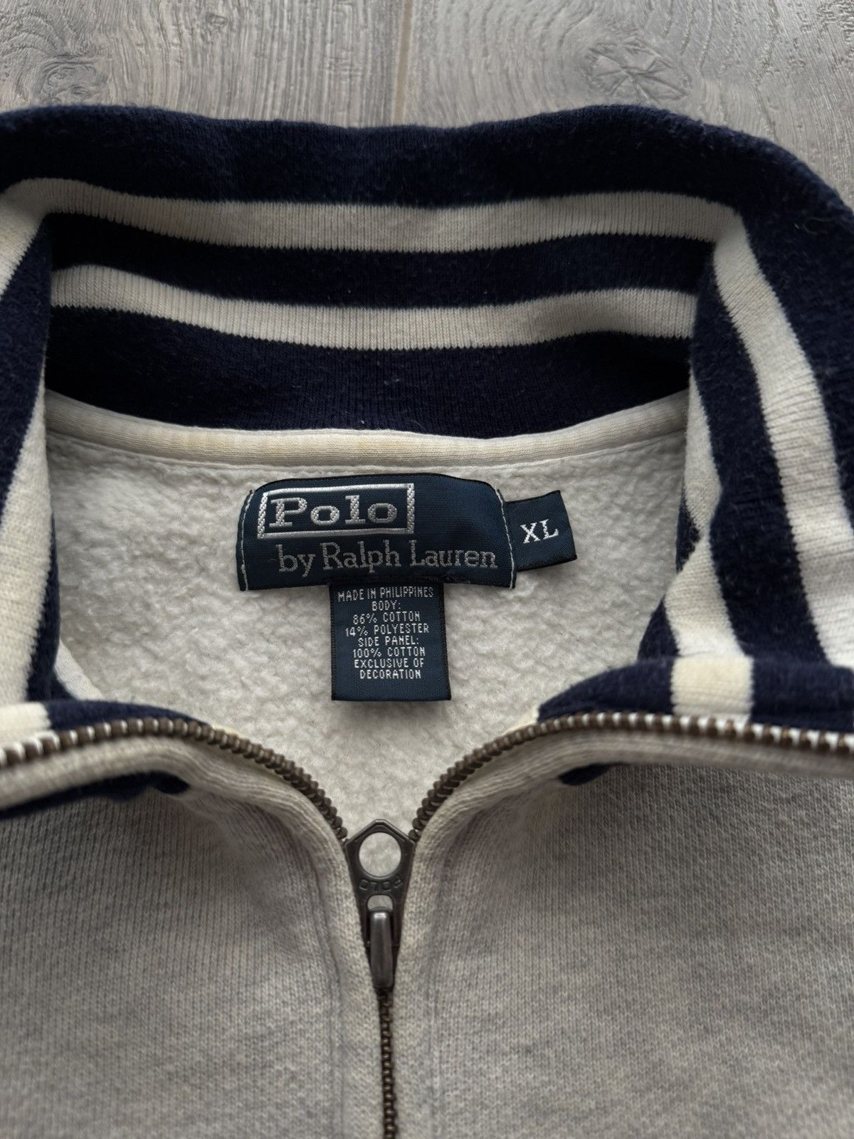 Polo Ralph Lauren Rare 1992 OG Big P Wing Half Zip Sweatshirt Size US XL / EU 56 / 4 - 3 Thumbnail