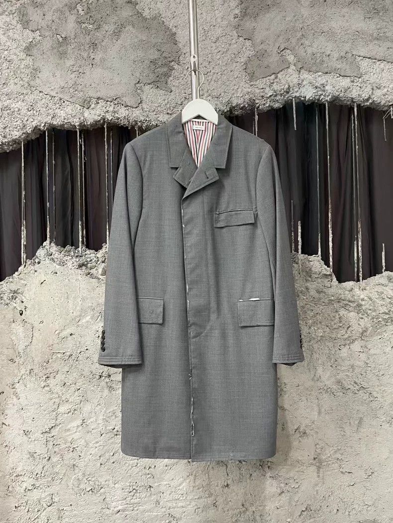 Thom Browne Thom Browne Grey Overcoat-dmc Size US M / EU 48-50 / 2 - 1 Thumbnail