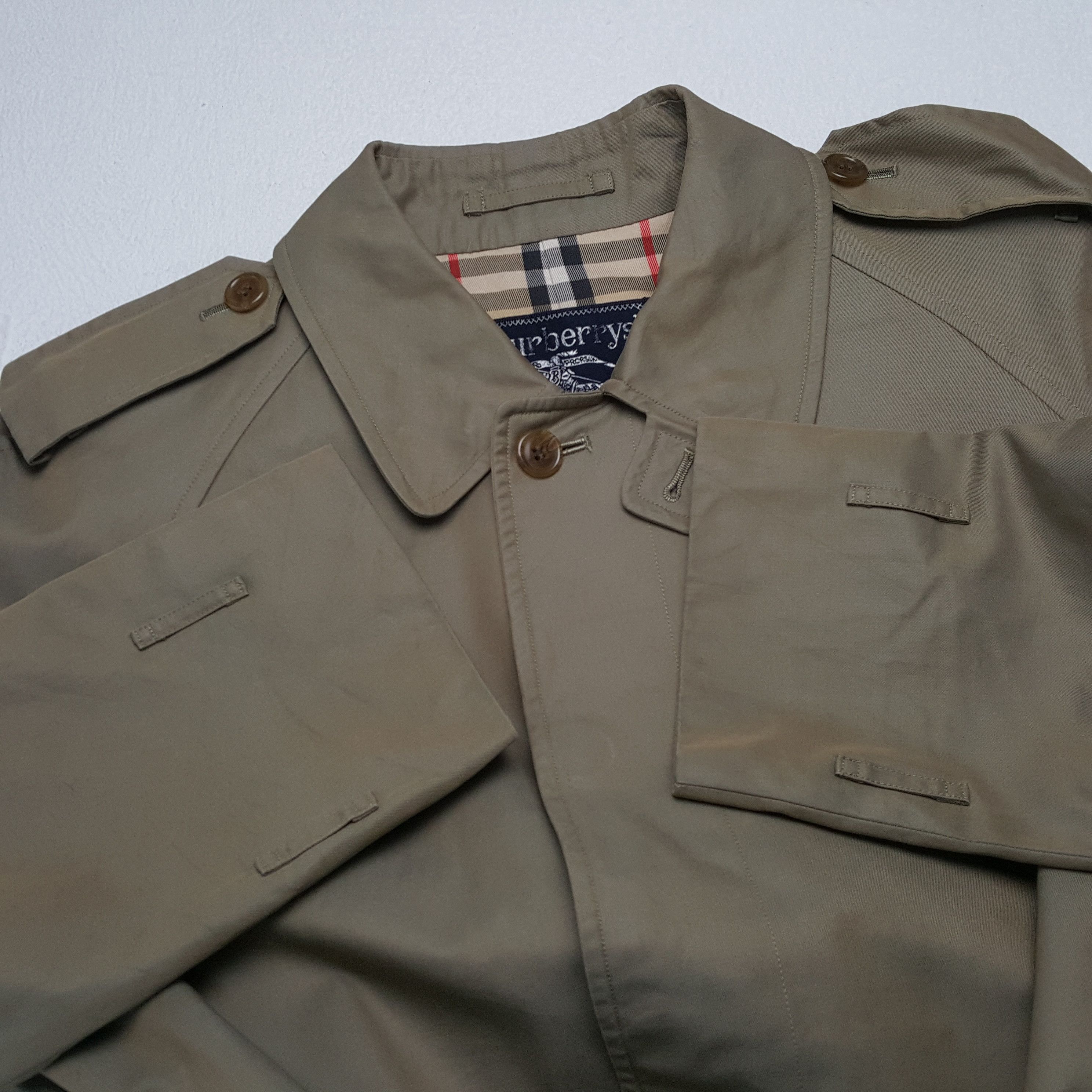 Burberry × Vintage BURBERRYS Luxury Brand Winter Style Trench Coat Jacket Size US M / EU 48-50 / 2 - 9 Thumbnail
