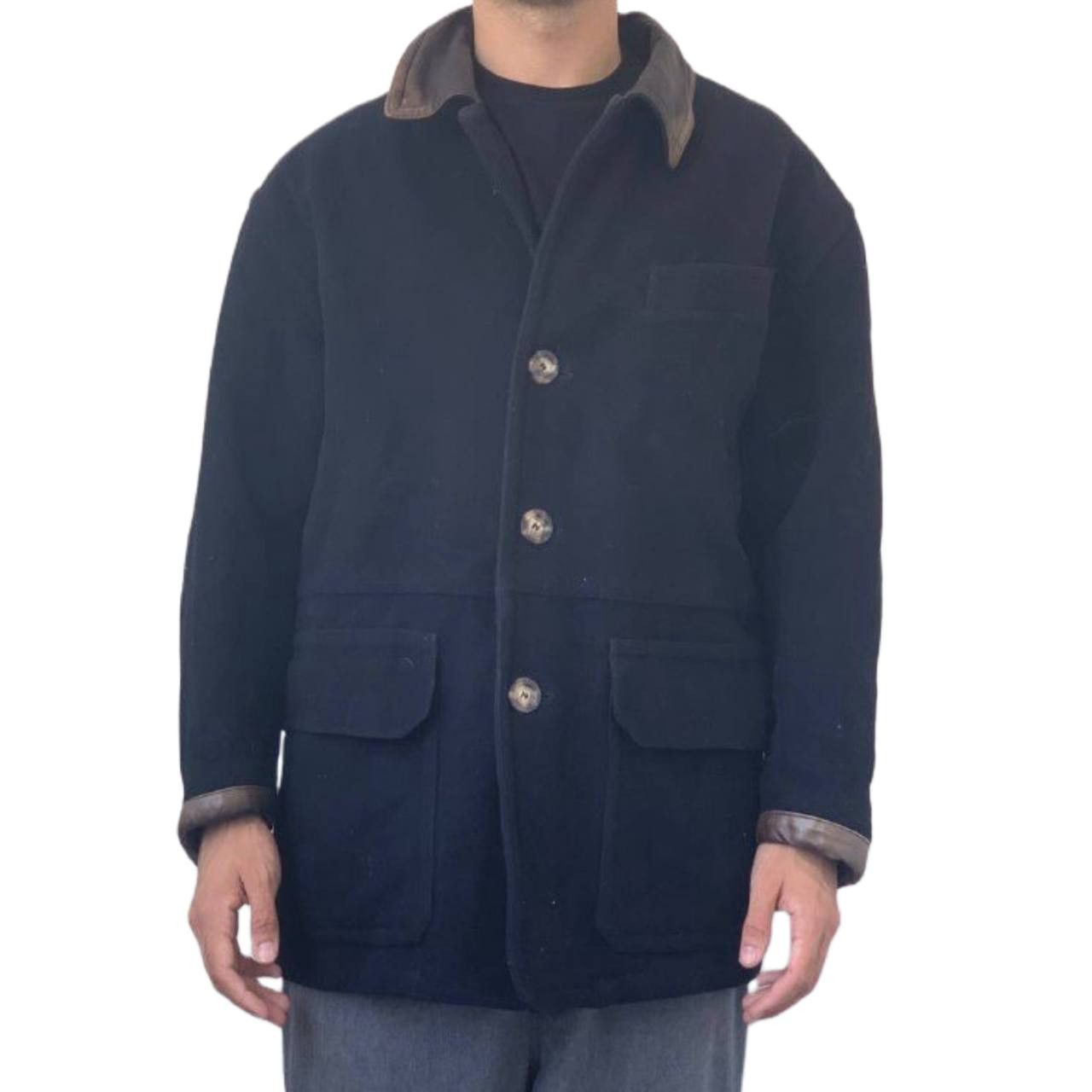 Hugo Boss Hugo Boss wool leather coat #1061 Size US M / EU 48-50 / 2 - 4 Thumbnail