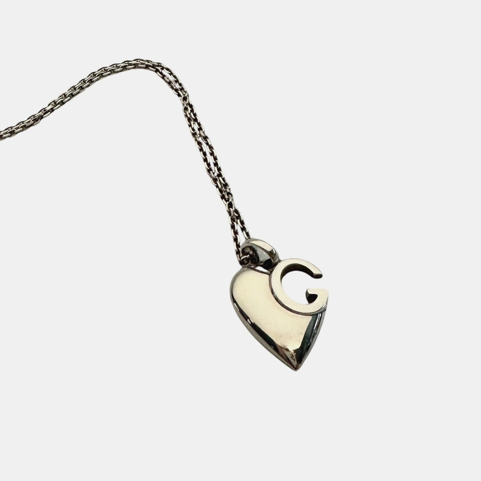 Gucci Gucci G Charlotte Heart in Solid Sterling Silver Size ONE SIZE - 7 Thumbnail