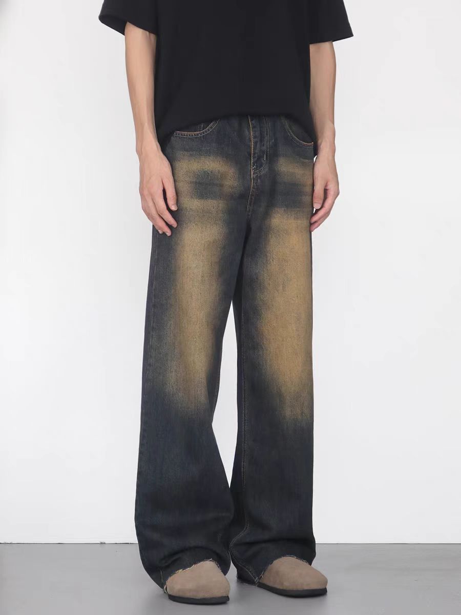 Designer × Jean Washed vintage street hip hop baggy jeans Size US 32 / EU 48 - 2 Thumbnail