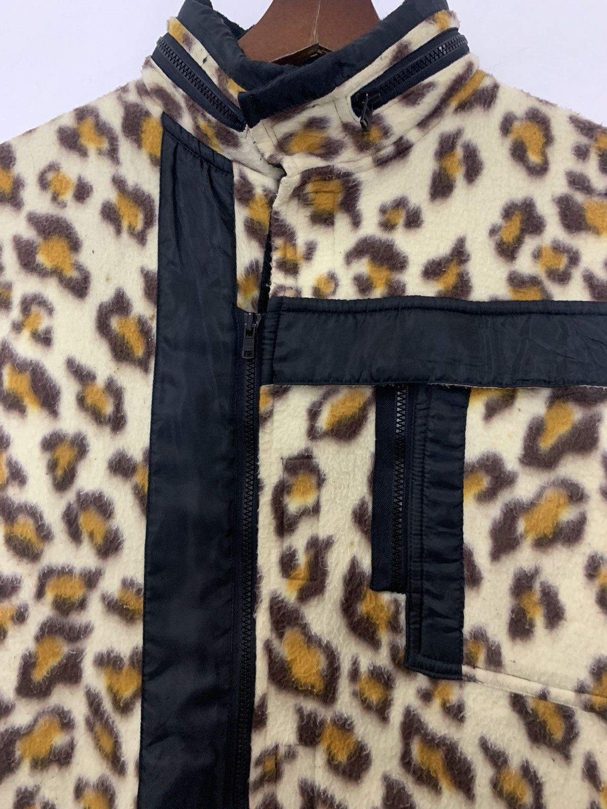 Beauty Beast Vintage MILKBOY Cyberpunk Leopard Fleece Jacket Size US L / EU 52-54 / 3 - 7 Thumbnail