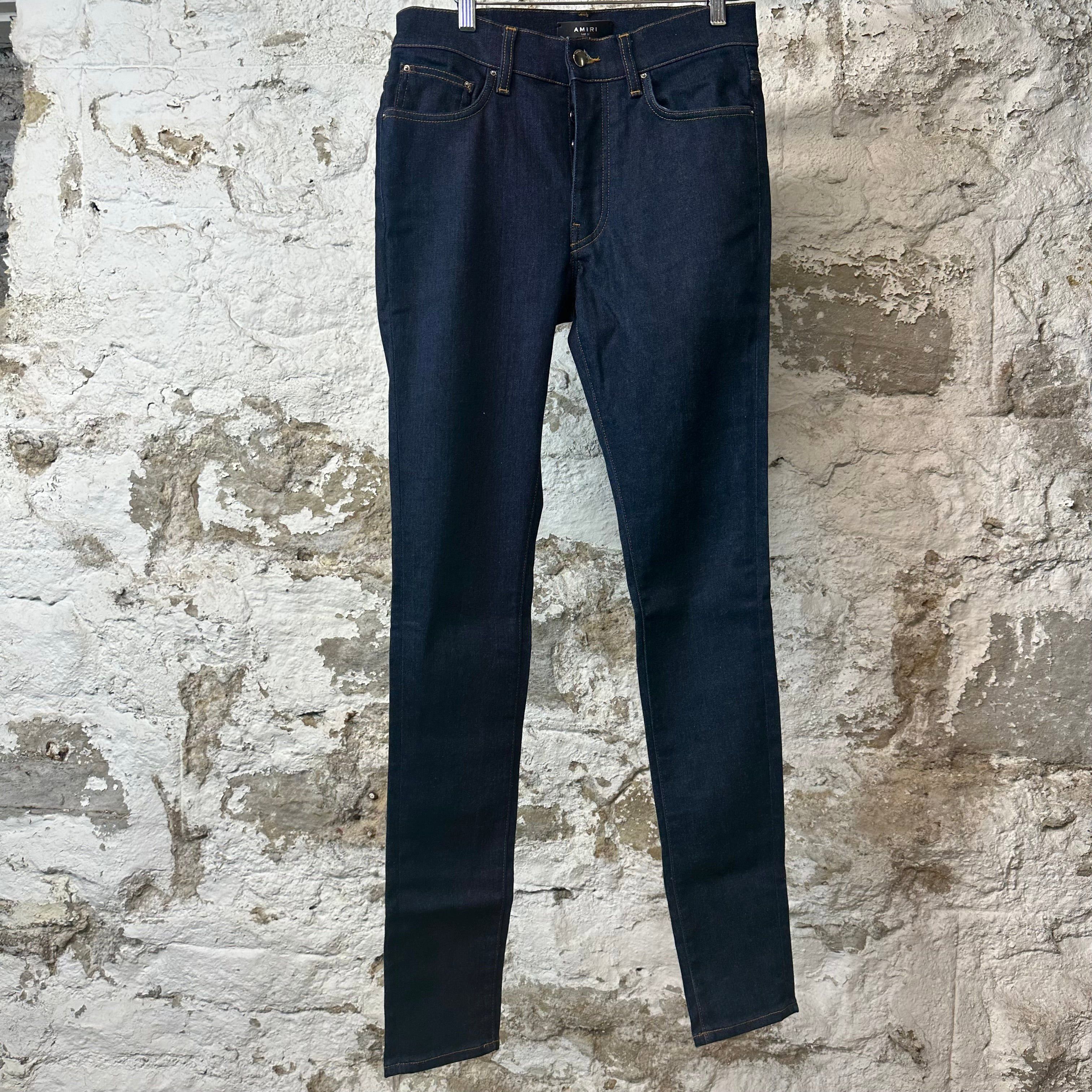 Amiri Amiri Plain Dark Blue Denim Jeans Sz 31 Size US 31 - 1 Thumbnail