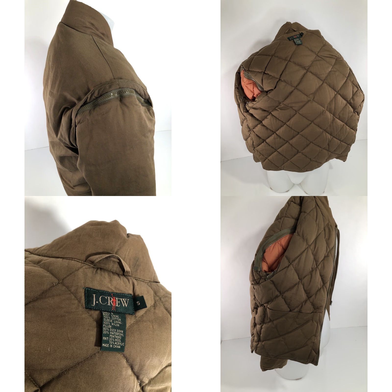 J.Crew J.CREW Parka Jacket Mens S Down Insulated Vest Jacket Blue 3 Piece Convertible Insulated Coat Size US S / EU 44-46 / 1 - 8 Thumbnail