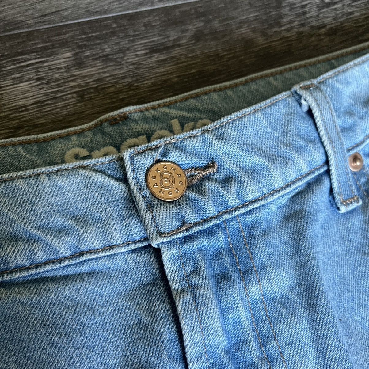 MOTHER Mother Snacks The Fun Dip Puddle Lots of Nibbles Denim Jeans Size 31" - 8 Thumbnail