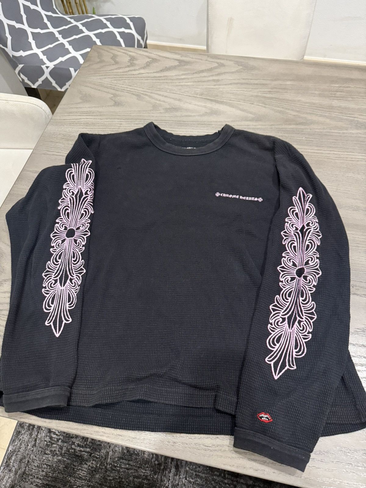 Chrome Hearts Chrome hearts pink thermal longsleeve Size US L / EU 52-54 / 3 - 1 Thumbnail