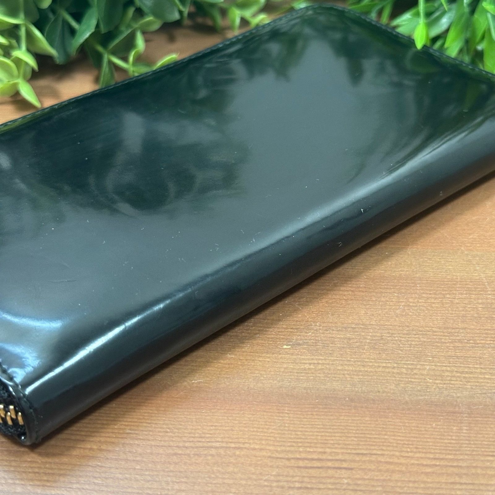 Furla Furla Black Patent Leather Zip Around Wallet Size ONE SIZE - 4 Thumbnail