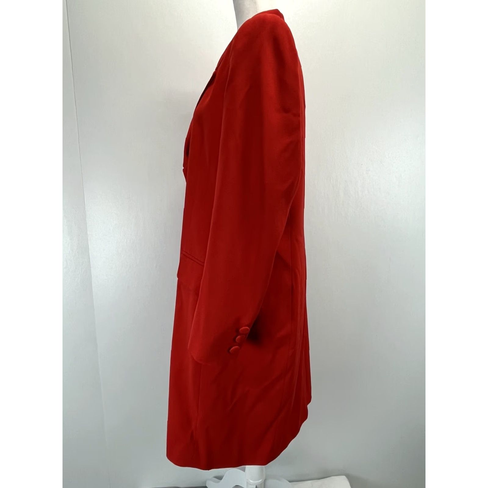 Jones New York VINTAGE Jones New York Dress Womens Size 16 Red Double Breasted Knee Length Long Sleeve Made USA Career Size XXL / US 16-18 / IT 52-54 - 2 Thumbnail