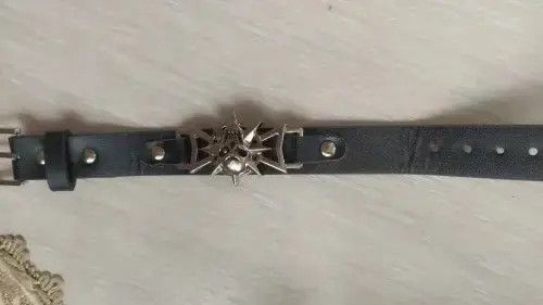 Leather Skeleton Skull Star Eye Punk Gothic Bracelet Size ONE SIZE - 4 Thumbnail