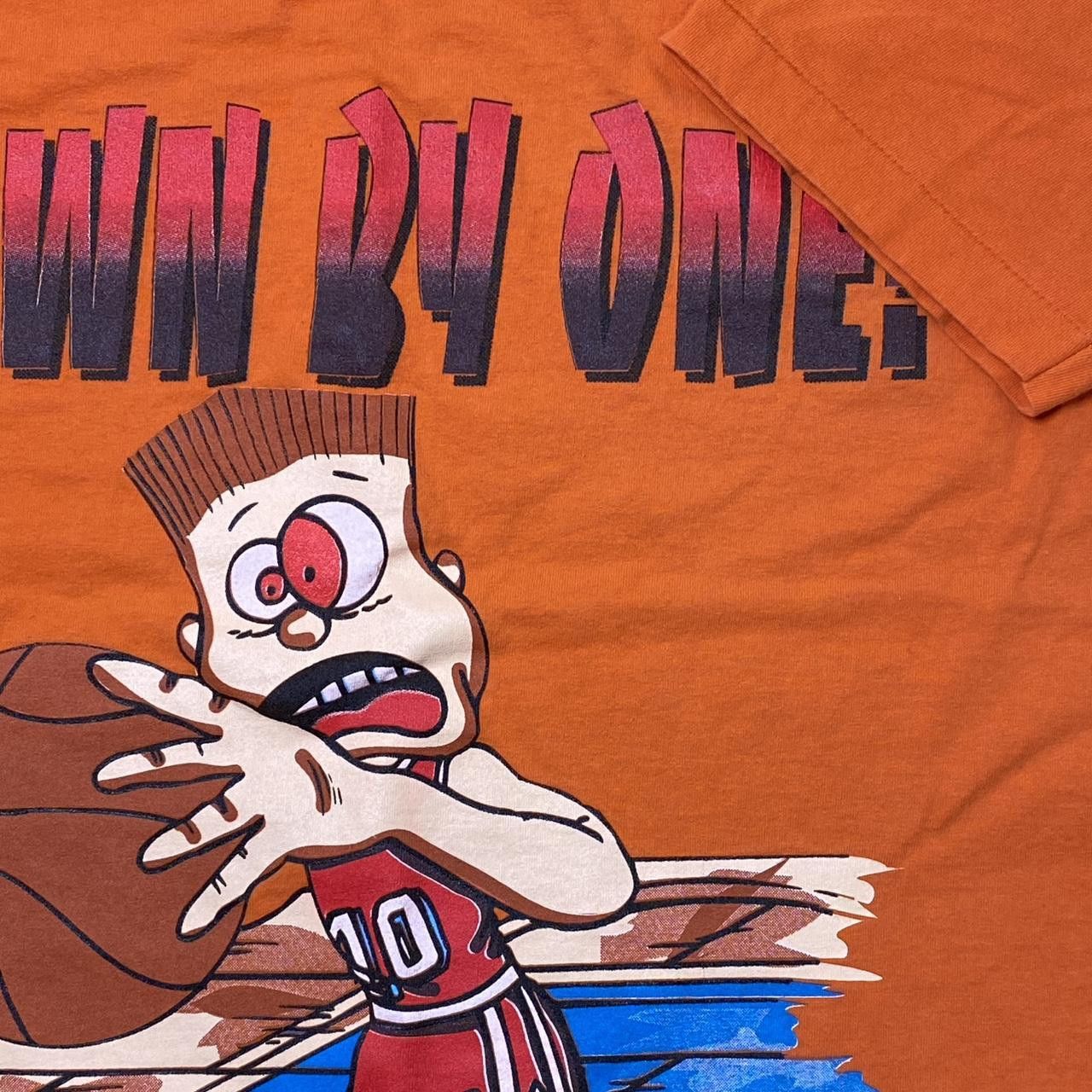 Fruit Of The Loom Vintage State of Shock Orange Basketball Tee Size Large Size US L / EU 52-54 / 3 - 3 Thumbnail
