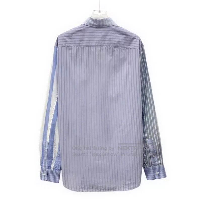 Loewe Loewe size 39 Blue and White Striped Logo Embroidered Colla Size US XXS / EU 40 - 2 Thumbnail