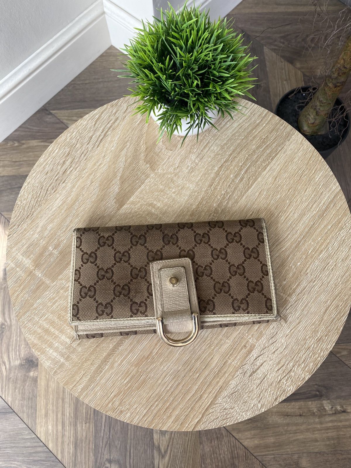Gucci Vintage Gucci Logo Monogram Wallet Size ONE SIZE - 2 Thumbnail