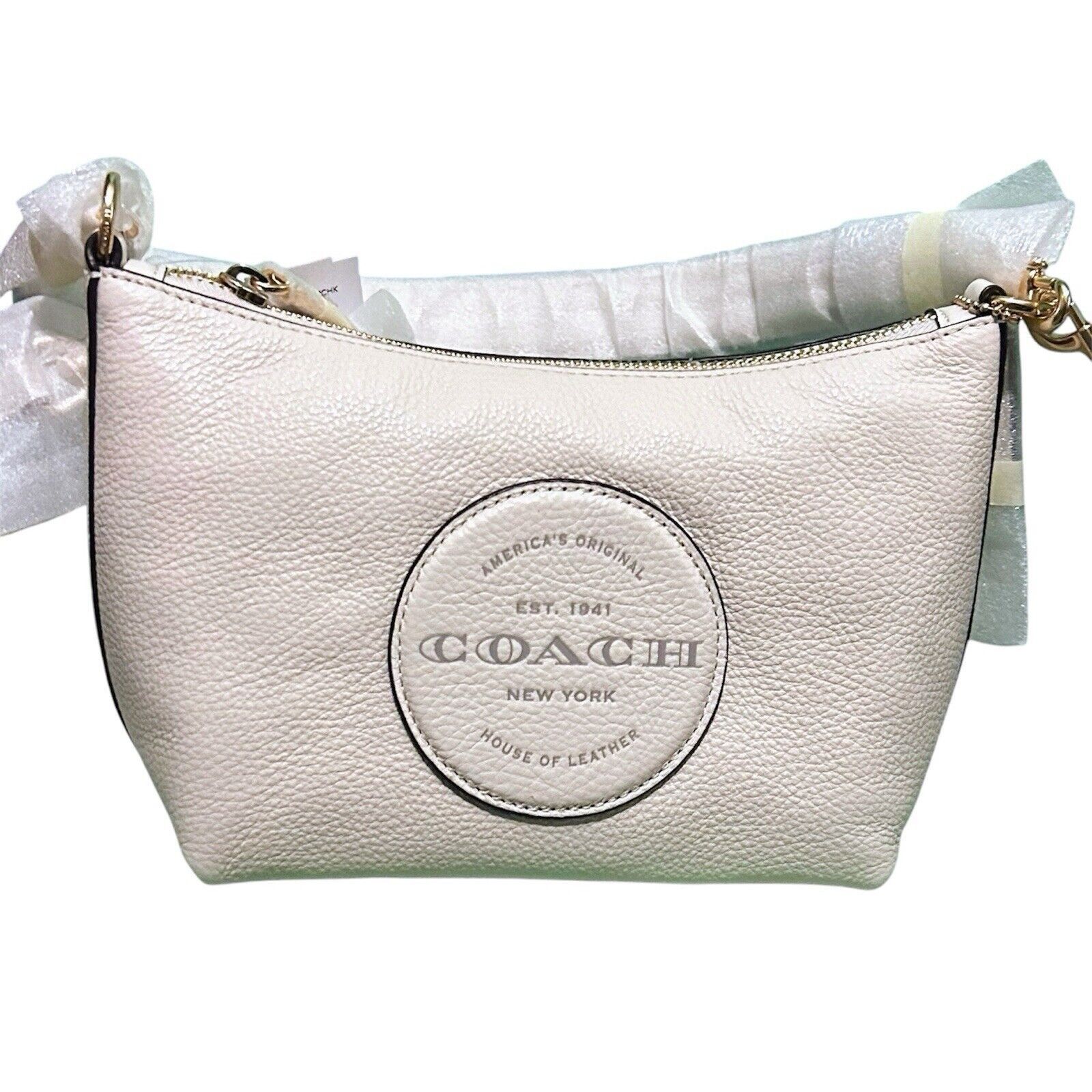 Coach Coach Dempsey Shoulder Bag Chalk Pebble Leather Patch C2829 Size ONE SIZE - 2 Thumbnail
