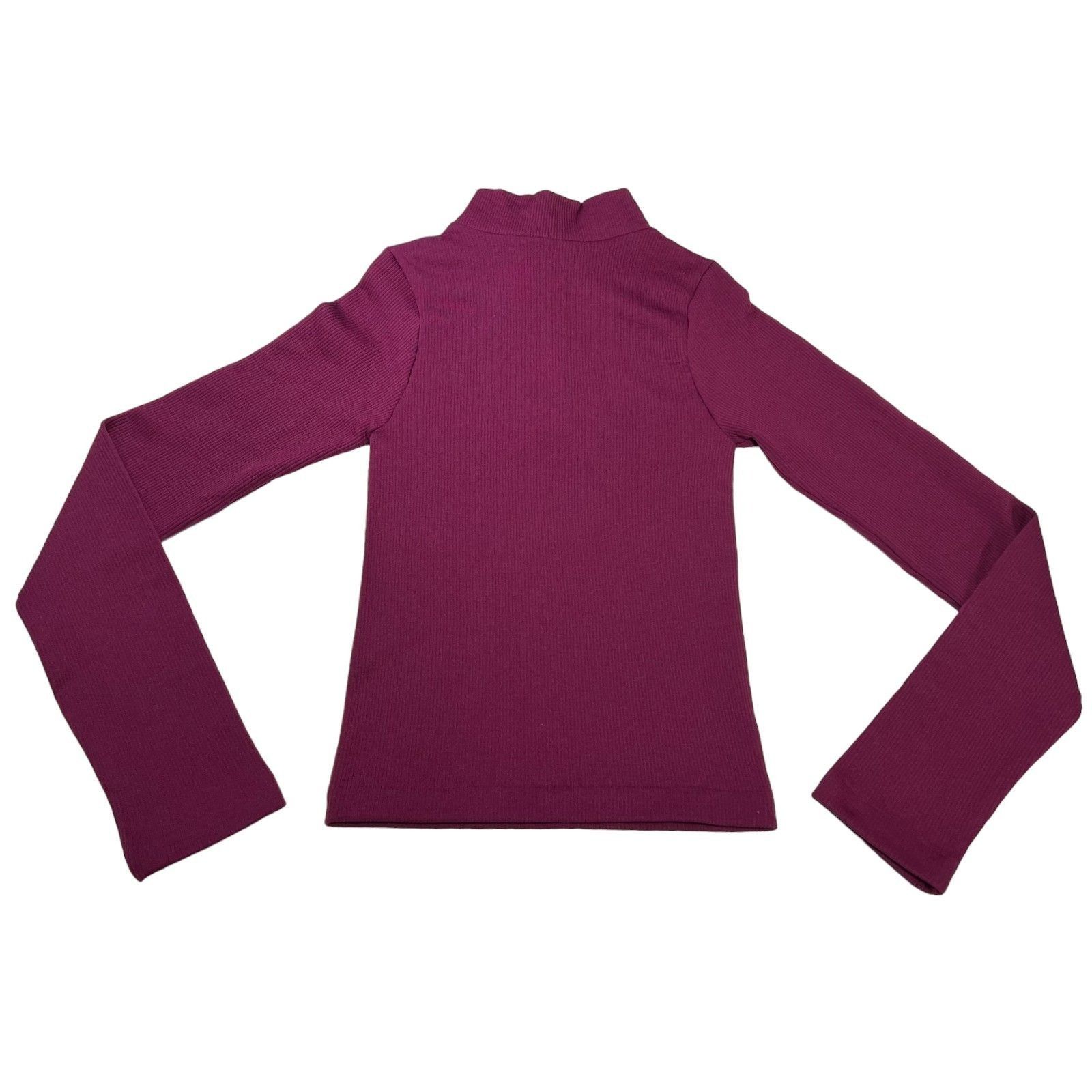 rue21 Rue 21 - Women's 1/2 Zip Long Sleeve Shirt - Purple - Extra Size XS / US 0-2 / IT 36-38 - 2 Thumbnail