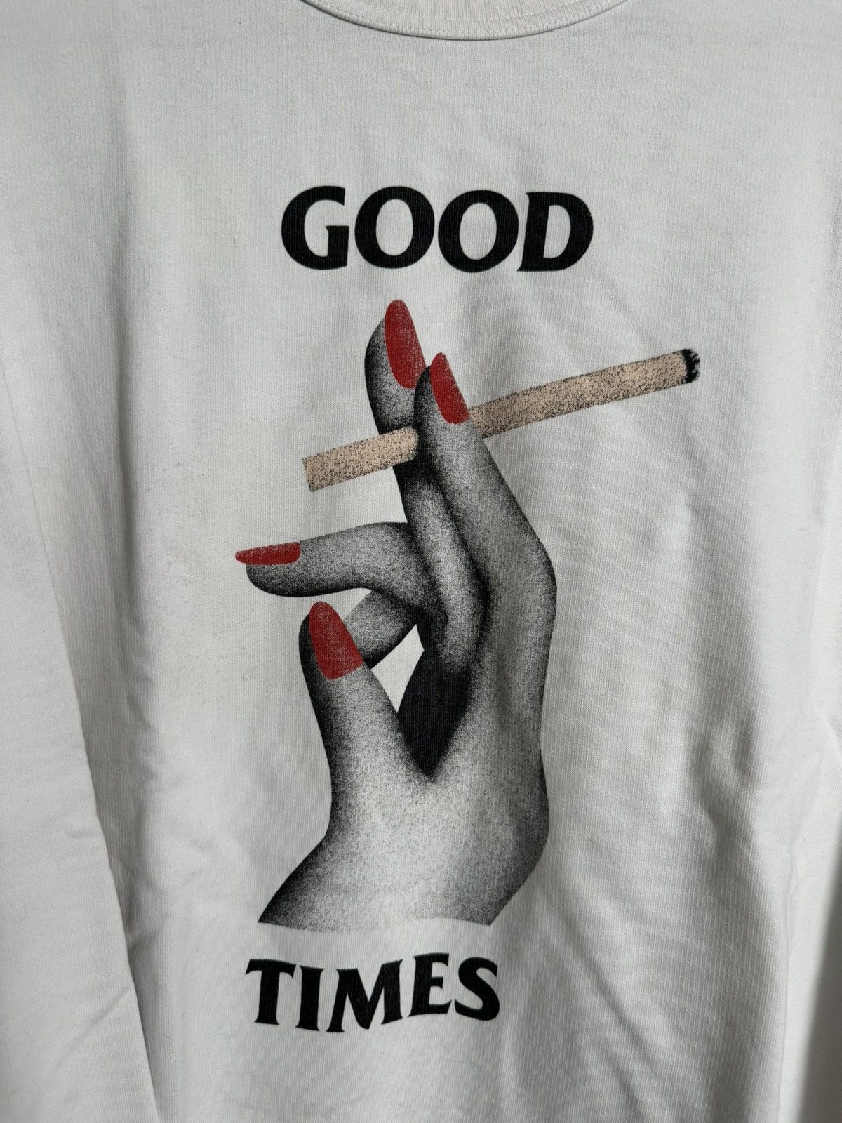 Other Vintage Wood Wood “Good Times” Crew Sweatshirt White - M Size US M / EU 48-50 / 2 - 2 Thumbnail