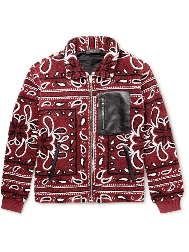 Amiri Amiri bandana fleece jacket Size US XL / EU 56 / 4 - 1 Thumbnail