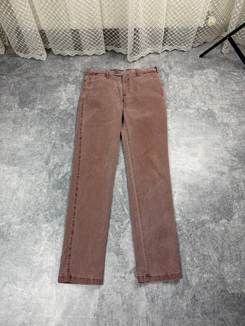 Suitsupply Suitsupply Men’s Pants Cotton Burgundy SIze Eu48 Size US 32 / EU 48 - 1 Thumbnail