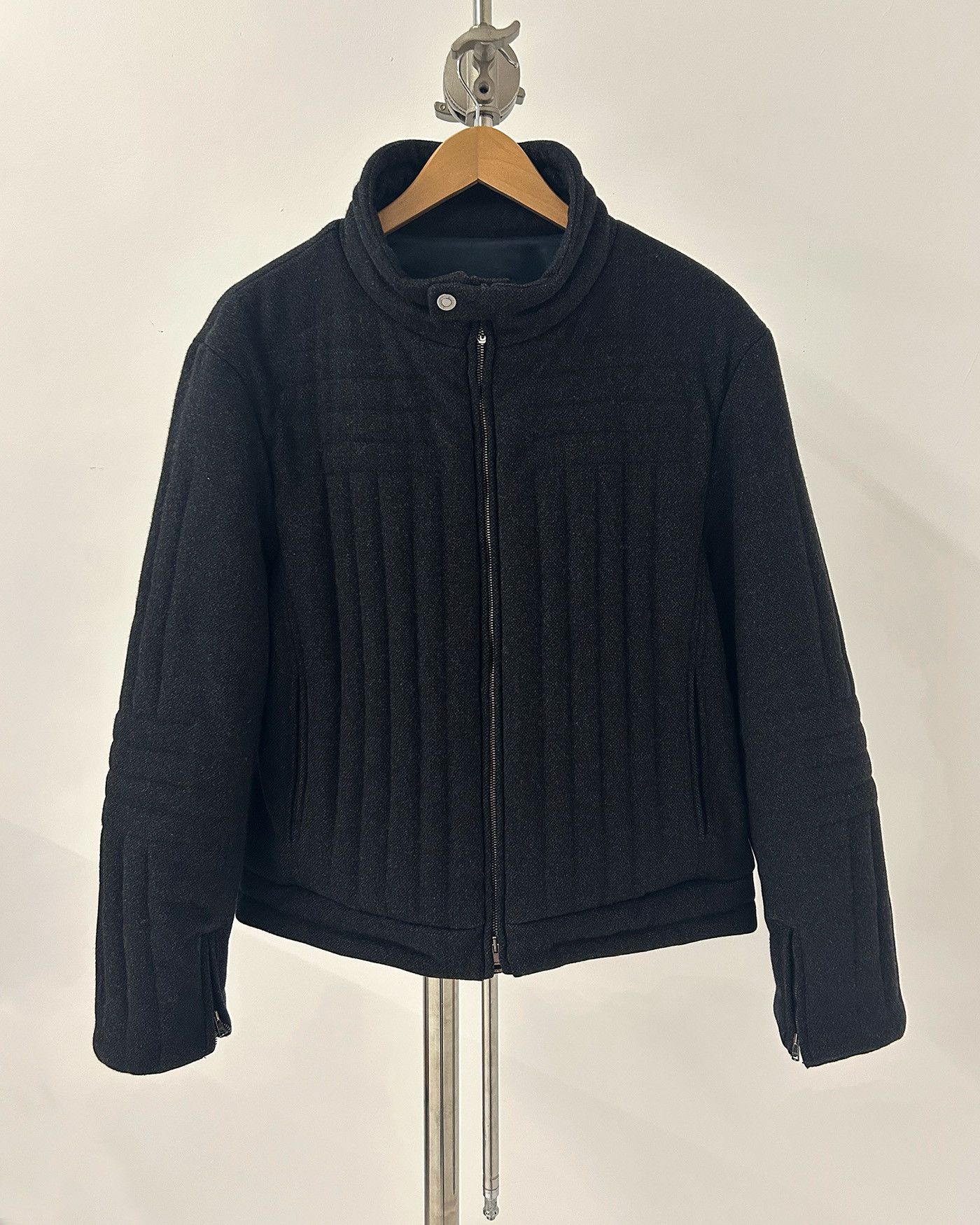 Gucci AW2000 Tom Ford Wool Biker Jacket Size US M / EU 48-50 / 2 - 2 Thumbnail