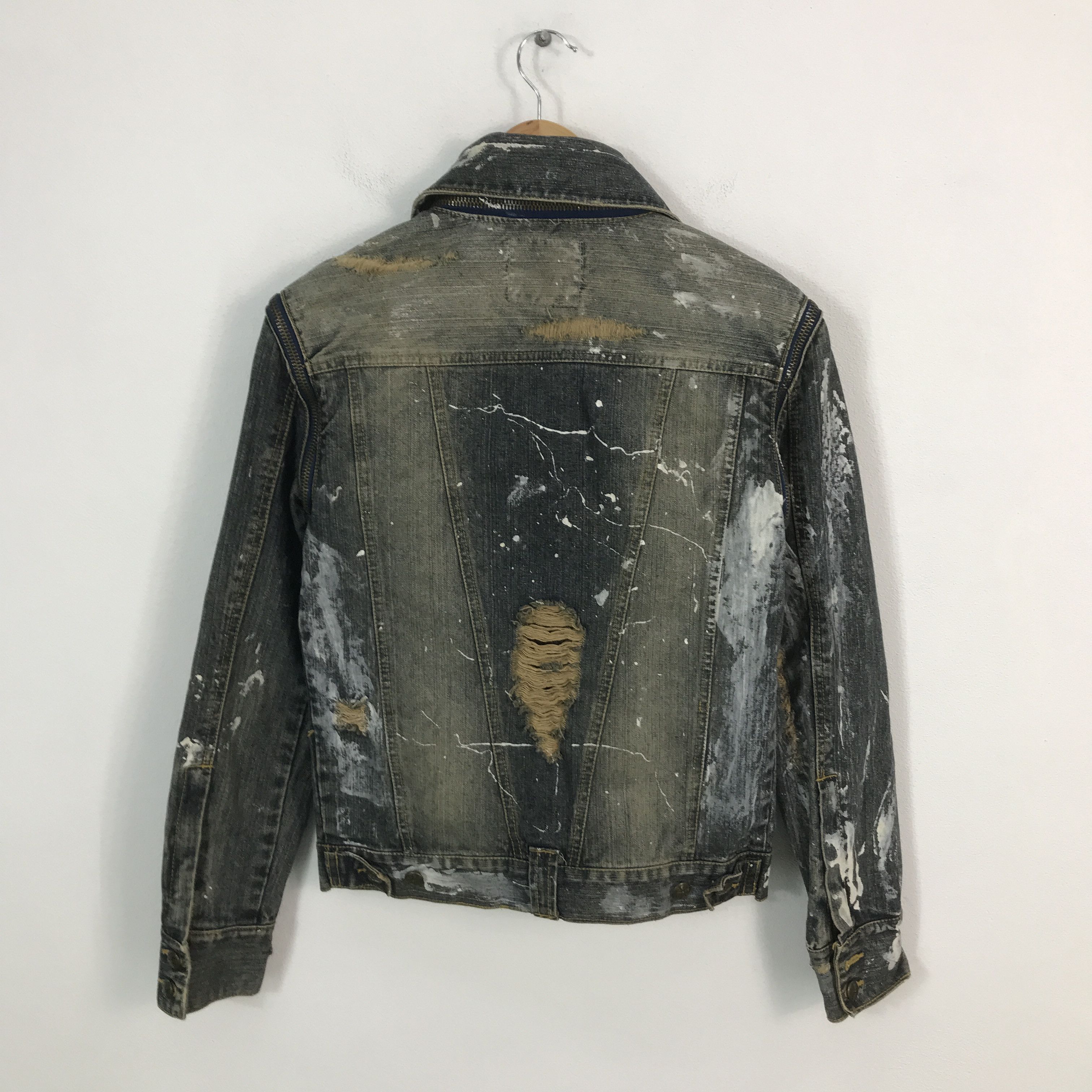 Japanese Brand japanese brand Distressed denim pink button jacket Size US M / EU 48-50 / 2 - 2 Thumbnail