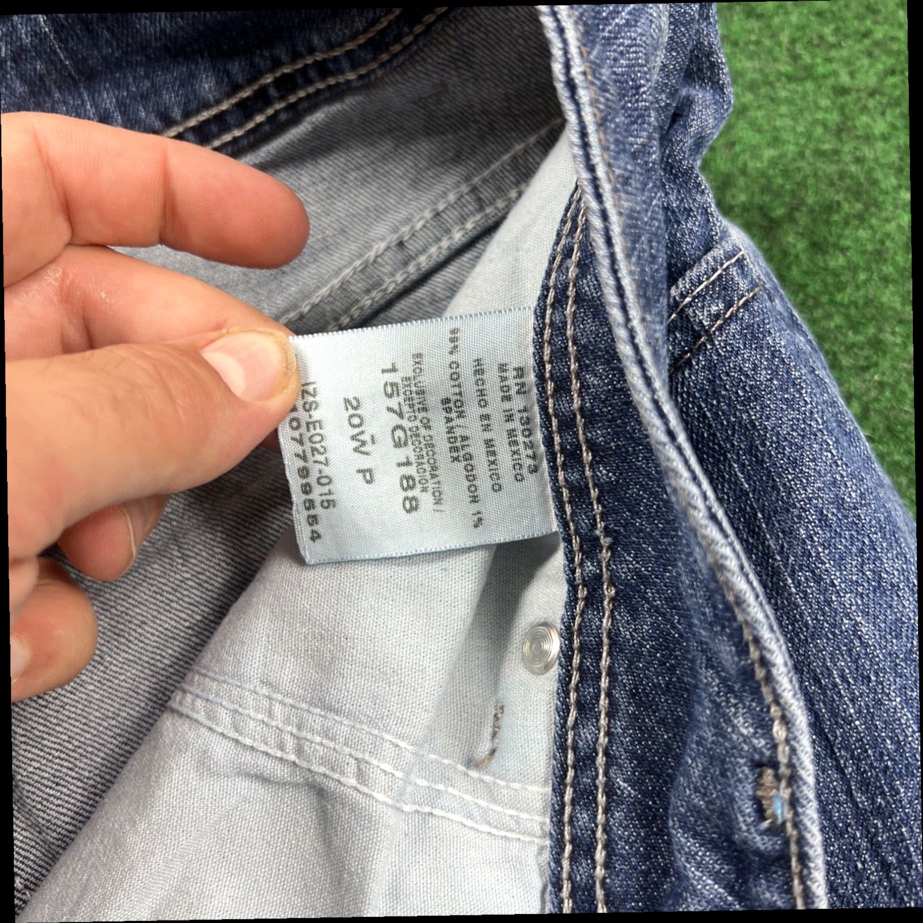 Lee Riders Lee Jeans Womens Plus 20W 36x28 Blue Denim Straight Ladies Size 42" / US 20 - 4 Thumbnail