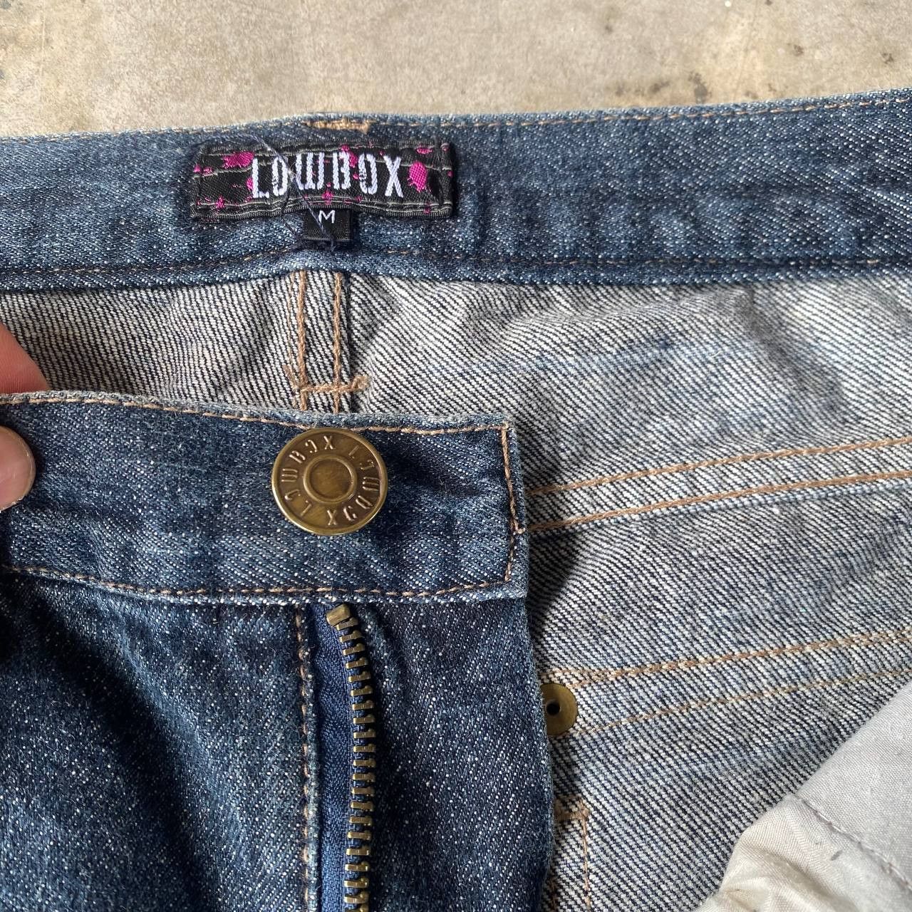 LOWBOX ARCHIVE Lowbox "Shredded" Distressed Flare Cyberpunk Size US 29 - 7 Thumbnail