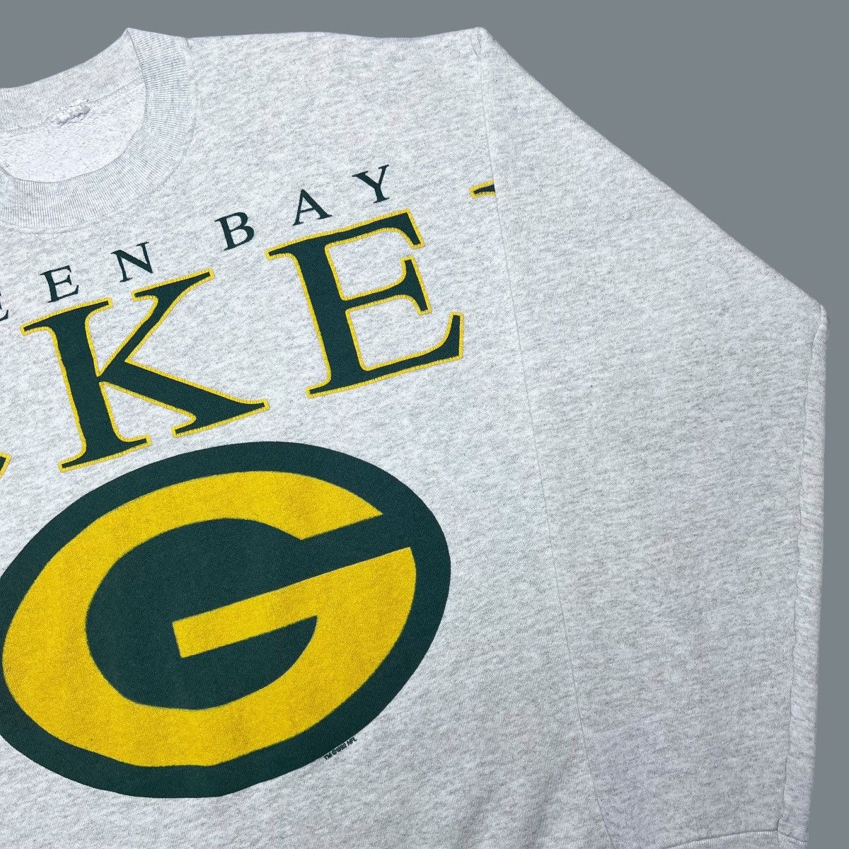 NFL × Vintage 1992 NFL Green Bay Packers Big Print 3D Spell Out Sweatshir Size US XL / EU 56 / 4 - 16 Thumbnail
