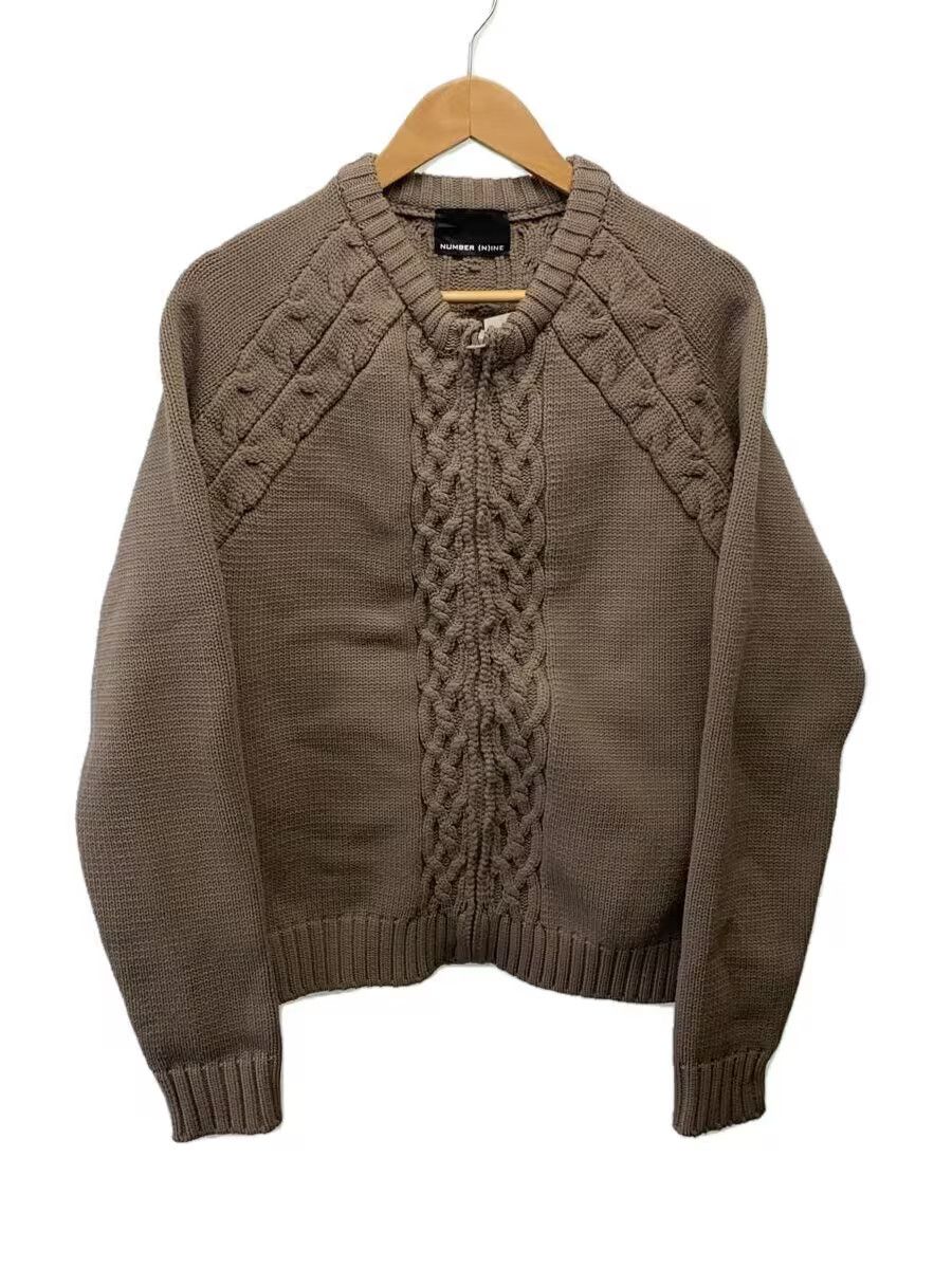 Number (N)ine Cable Knit Zip Cardigan Size US L / EU 52-54 / 3 - 1 Thumbnail