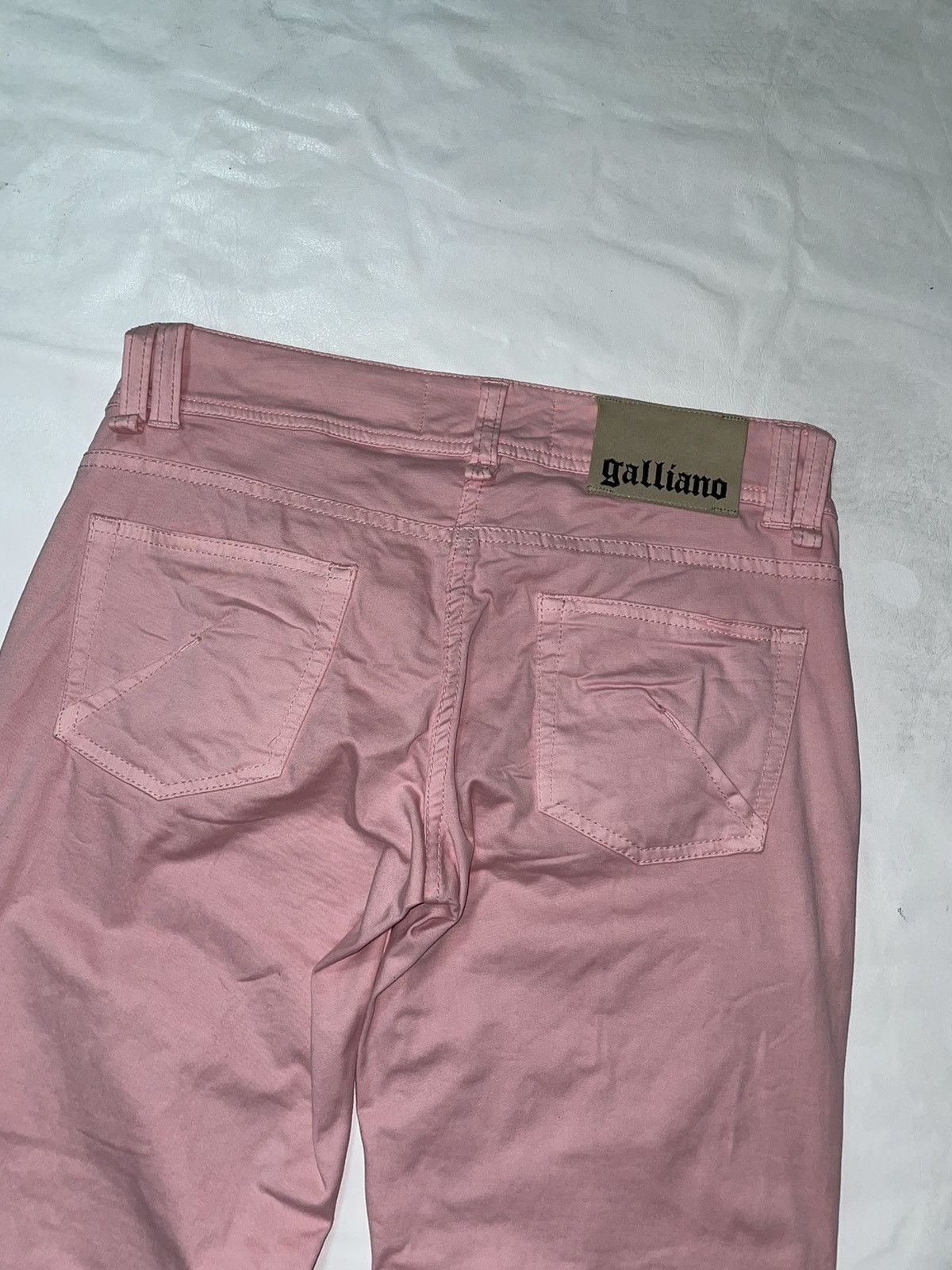 Japanese Brand × John Galliano John Galliano avantgarde pink jeans Size 27" / US 4 / IT 40 - 14 Thumbnail