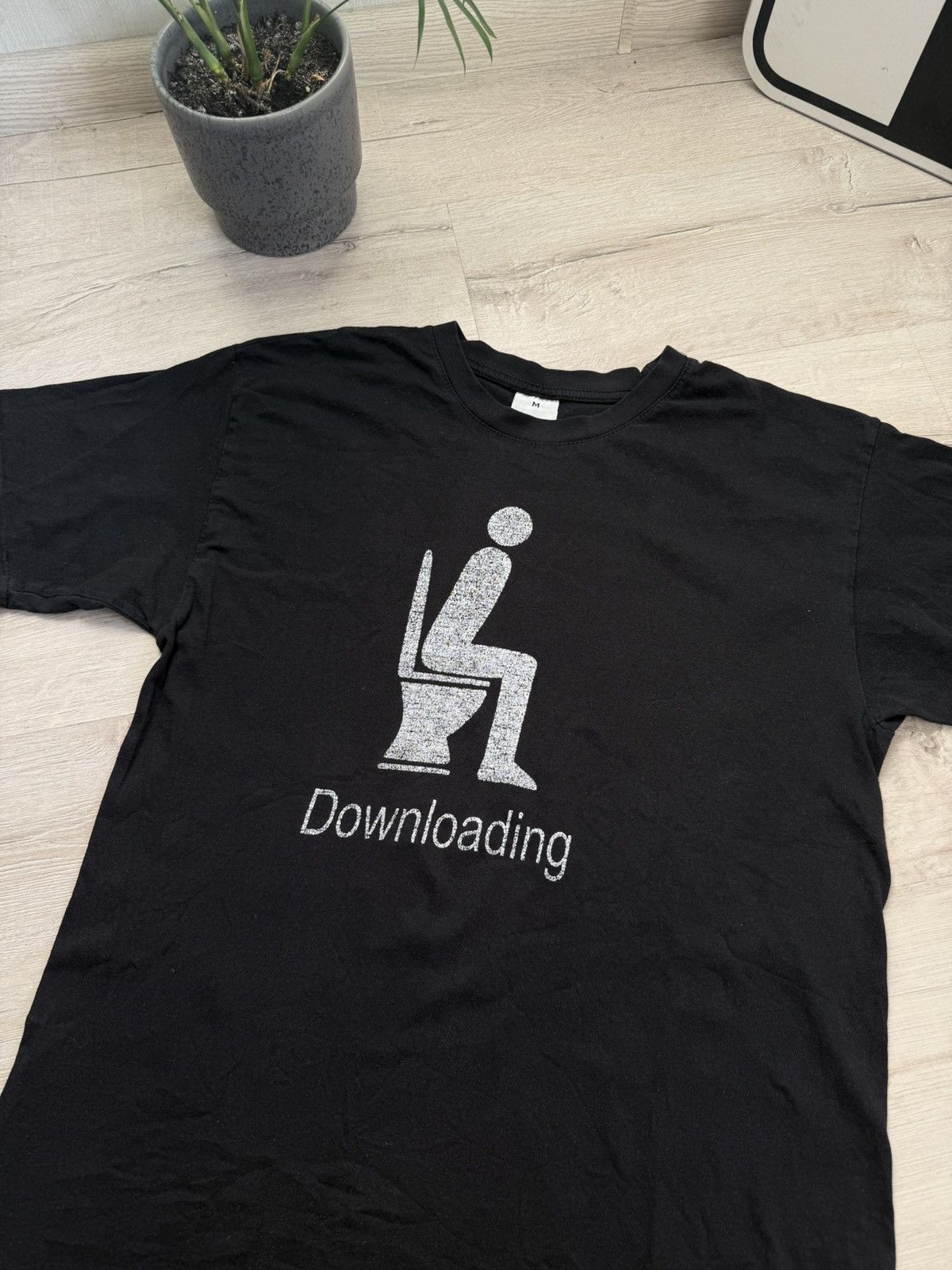 Other Vintage Y2k 2000’s Downloading Toilet Faded Funny T-Shirt Size US M / EU 48-50 / 2 - 3 Thumbnail