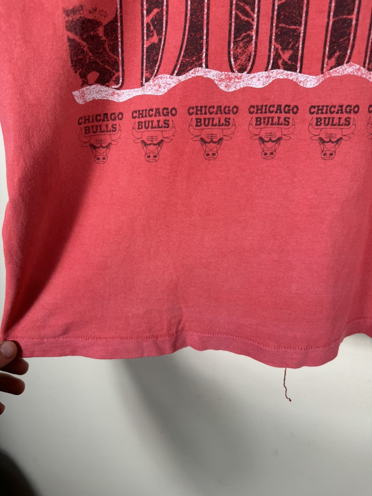 NBA × Vintage Vintage 90’s Chicago Bulls single stitch t shirts Size US M / EU 48-50 / 2 - 4 Thumbnail