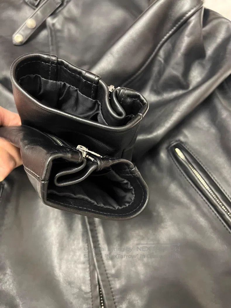 Schott Schott NYC 141 stand-up collar leather clothing Size US XL / EU 56 / 4 - 7 Thumbnail