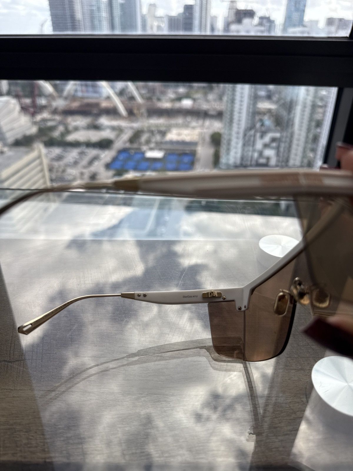 Dior Christian Dior DiorClub M1U Sunglasses – Gold Size ONE SIZE - 6 Thumbnail