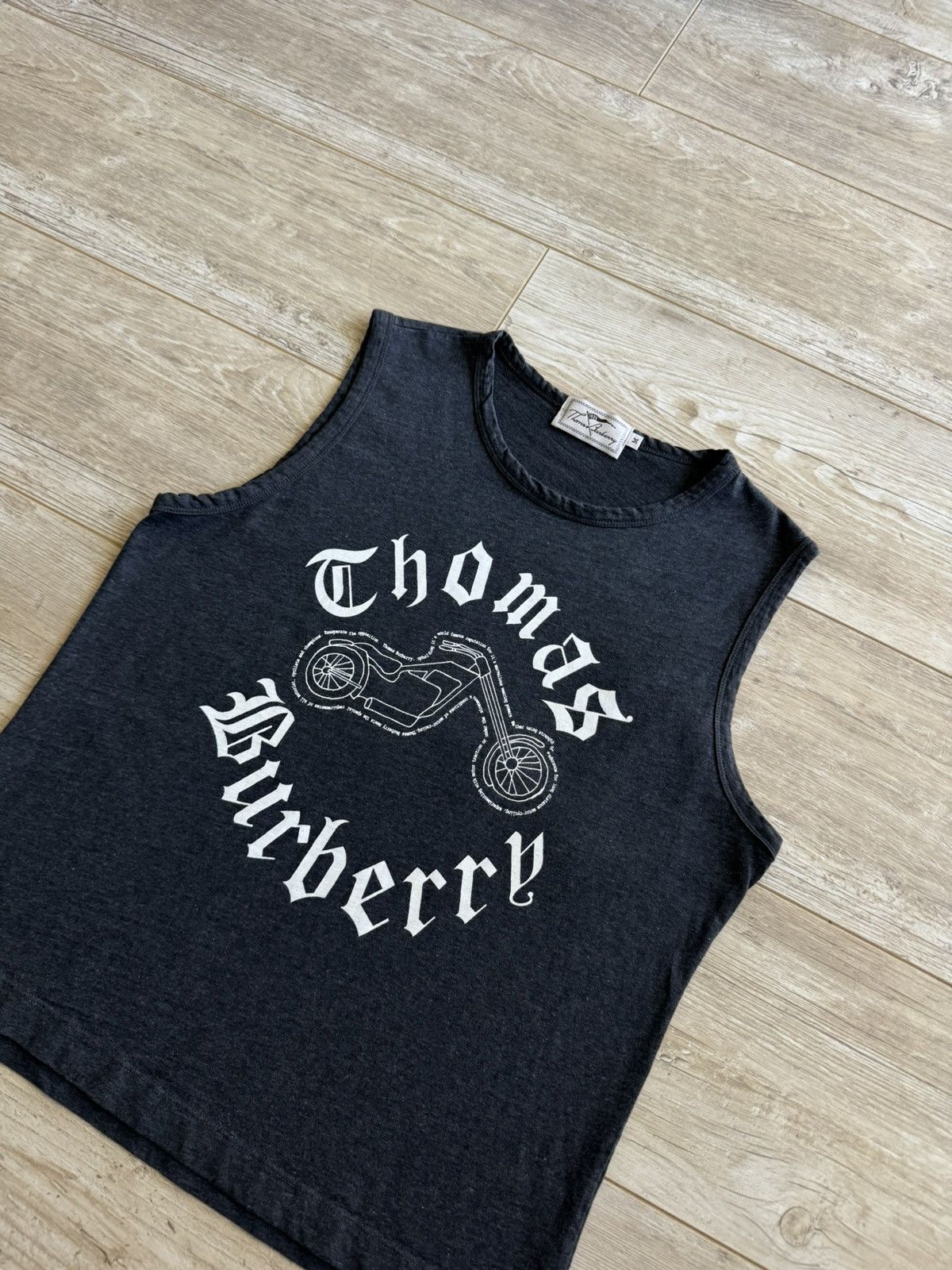 Burberry Thomas Burberry Motorbike Logo Sleeveless Shirt Size M / US 6-8 / IT 42-44 - 5 Thumbnail
