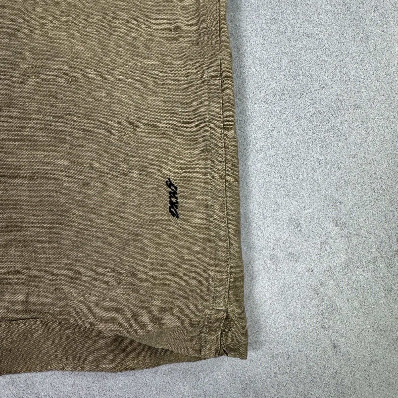 DKNY DKNY Donna Karan Men Linen/Cotton Men Shirt Button Up Size US XL / EU 56 / 4 - 11 Thumbnail