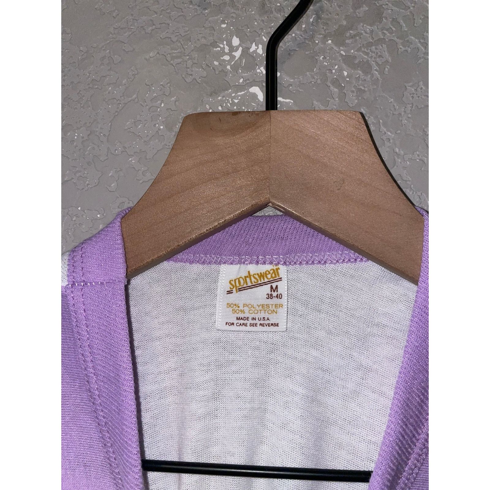Other Women's Sportswear White Purple Crop Top Blank Shirt Tee M Size M / US 6-8 / IT 42-44 - 4 Thumbnail