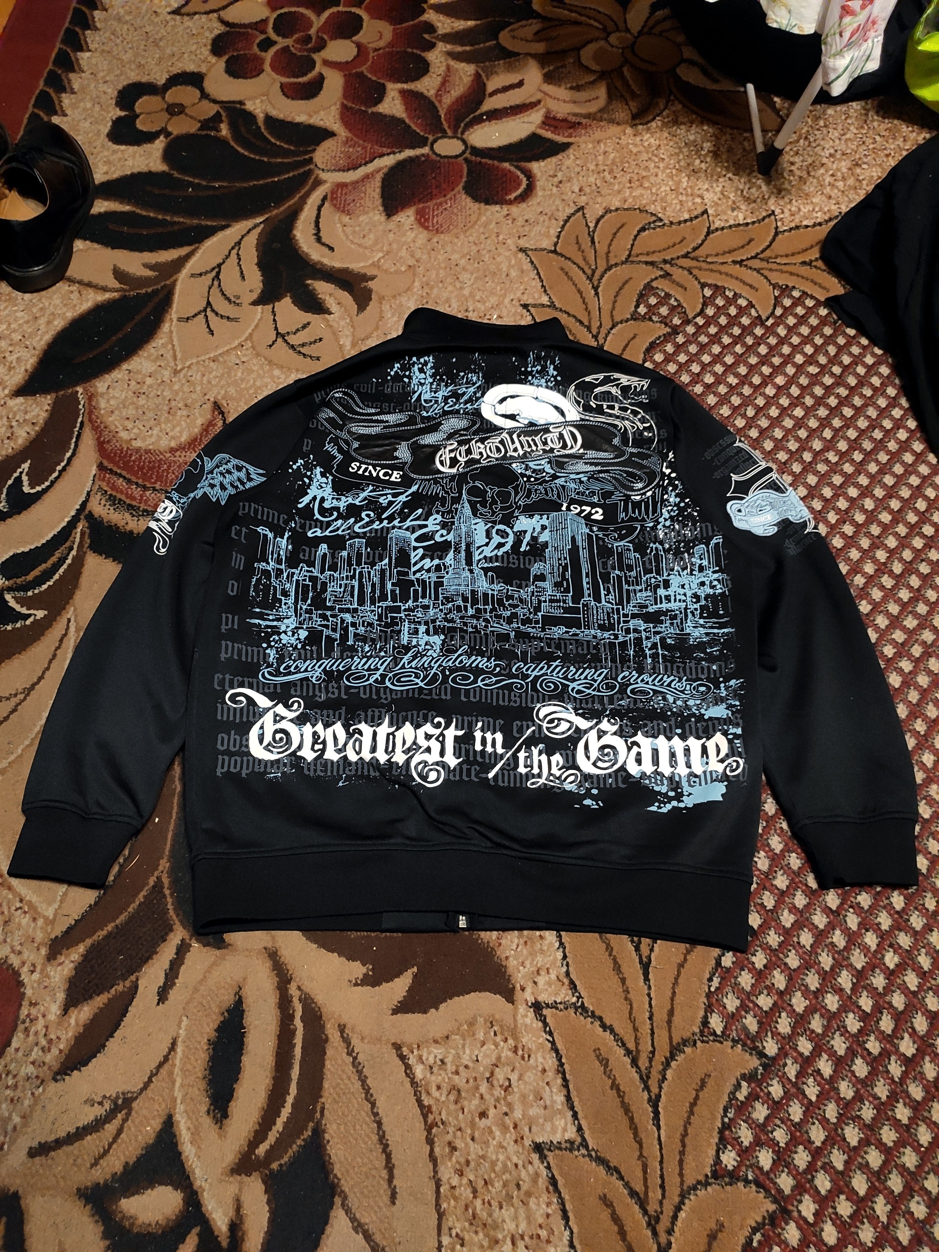 Affliction × Ecko Unltd. Ecko unltd sweatshirts longsleeve black y2k skull XL L Size US XL / EU 56 / 4 - 3 Thumbnail