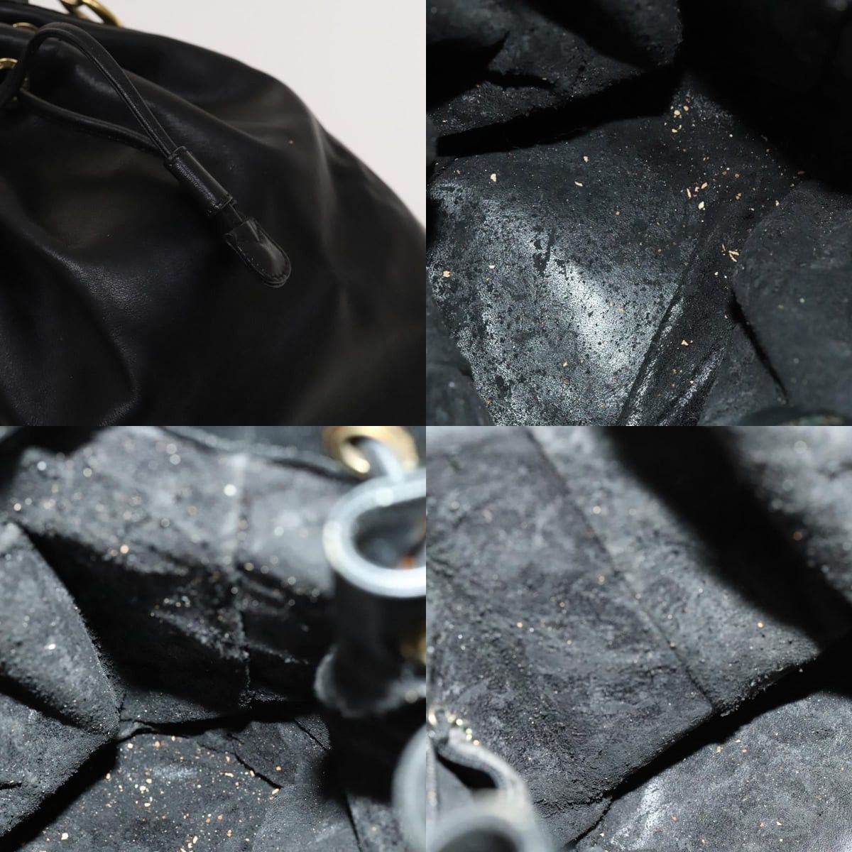 Gucci GUCCI Bamboo Hand Bag Leather Black Gold 001 2855 1657 0 Size ONE SIZE - 11 Thumbnail