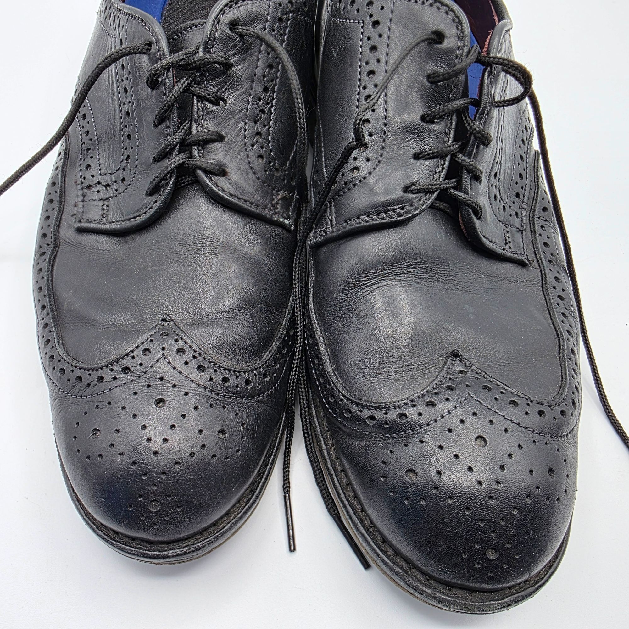 Allen Edmonds Allen Edmonds Road Warrior Mens Size 9.5 Black Wing Tip Brog Size US 9.5 / EU 42-43 - 10 Thumbnail