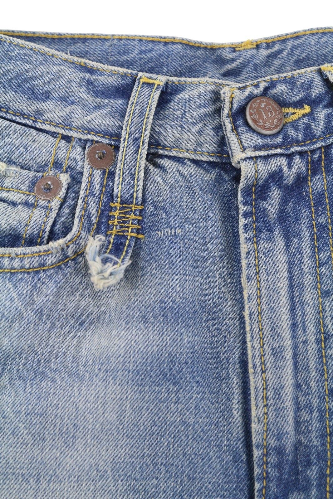 R13 CHARLOTTE 26 Merrin Blue Faded Flared High PF25 86831 Size 26" / US 2 / IT 38 - 12 Thumbnail