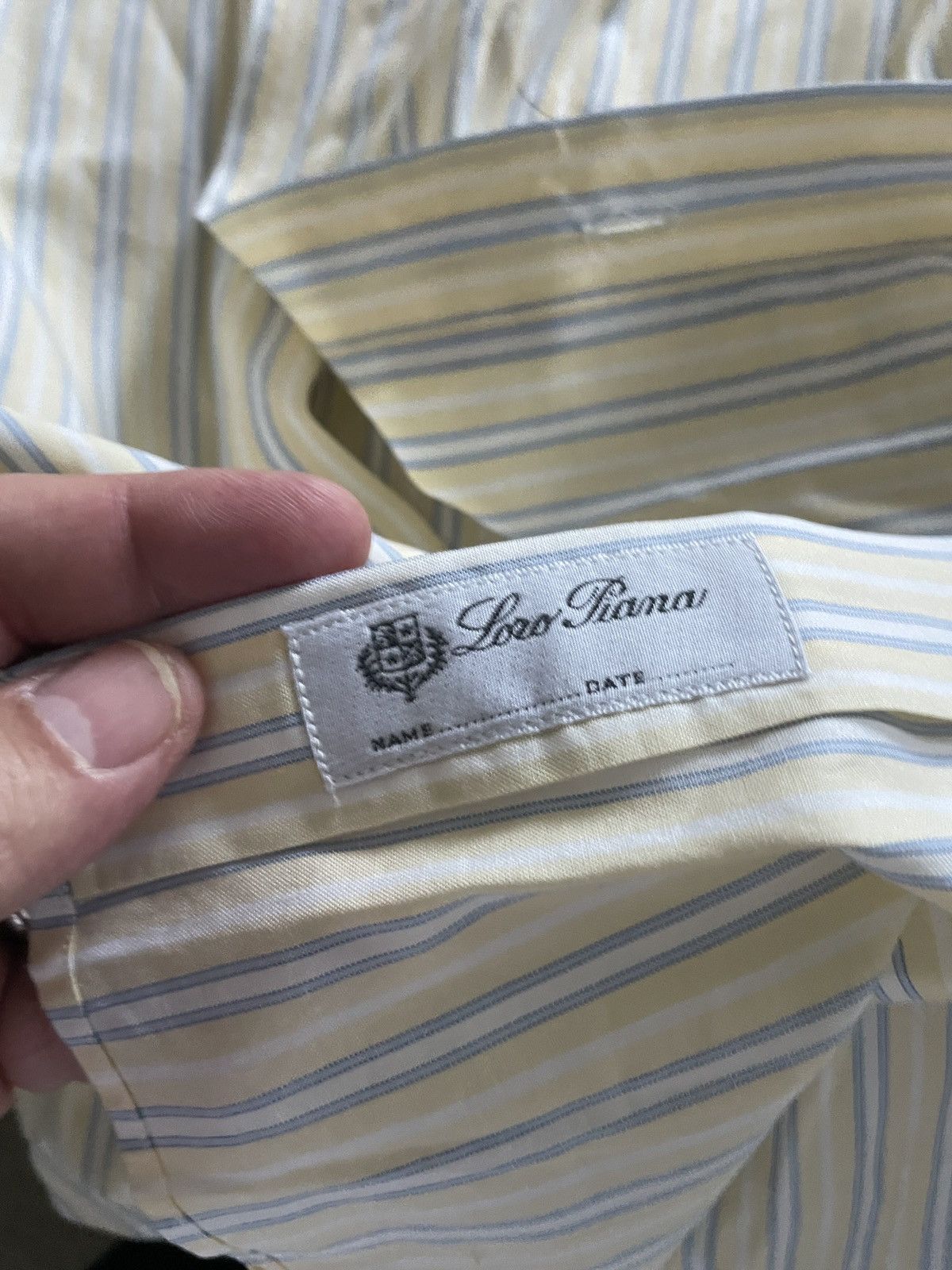 Loro Piana Striped Button down 100% cotton shirt Size US XL / EU 56 / 4 - 9 Thumbnail