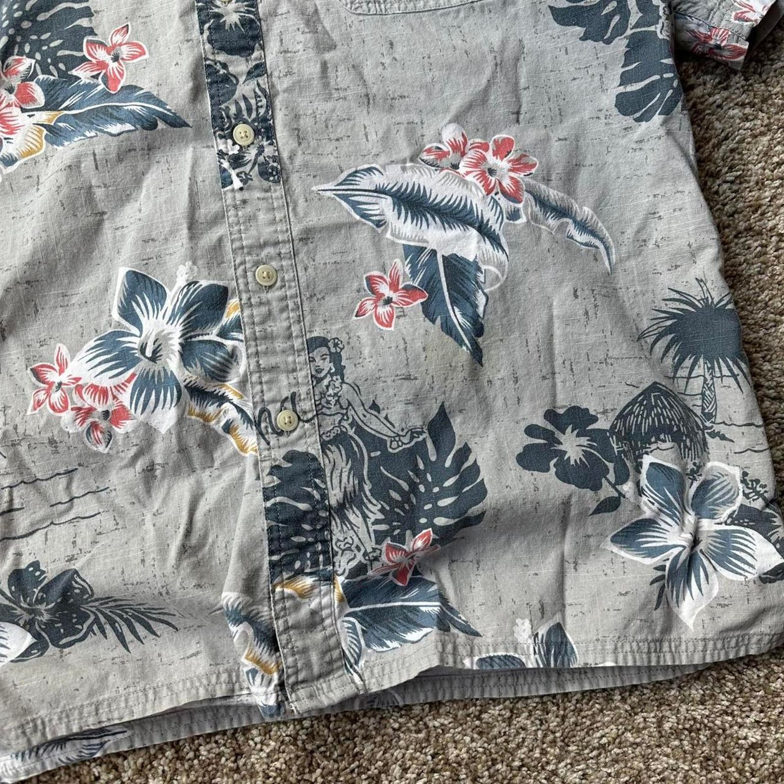 Vintage Vintage Hawaiian Aloha Pinup Girl Button Beach shirt Size US L / EU 52-54 / 3 - 3 Thumbnail