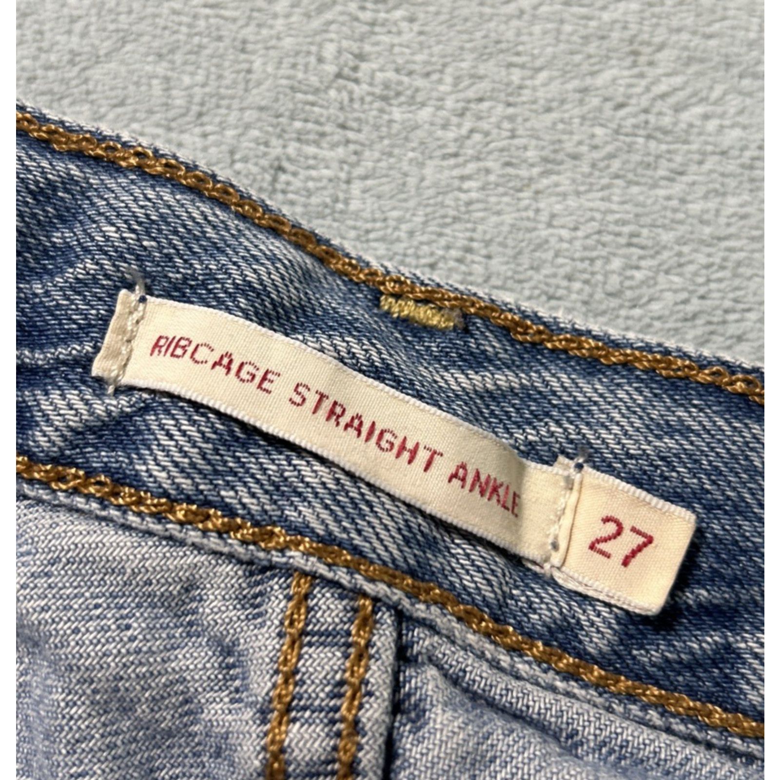 Levi's Levis Premium Loose Straight Jeans Women 27x29 Baggy Relaxed Size 27" / US 4 / IT 40 - 4 Thumbnail