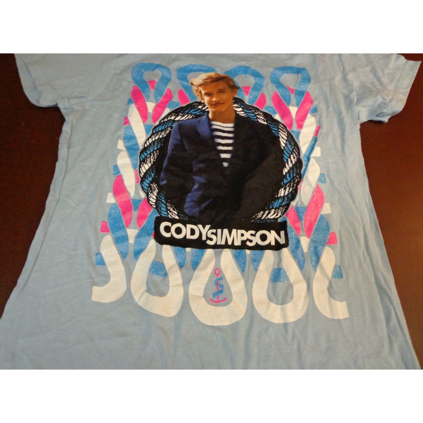 Starter Cody Simpson Concert Tour T Shirt Juniors Large Powder Blue Blue Short Sleeve Startee Womens T-Shirt T-Shirt, Cody Simpson, Concert Tour, 90s style Size L / US 10 / IT 46 - 2 Thumbnail